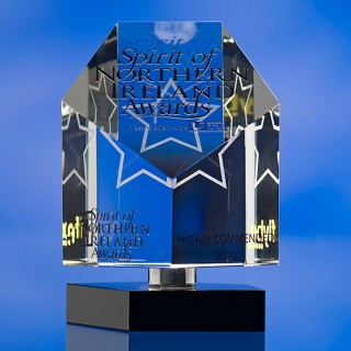 3D crystal awards Spirit of Northern Ireland