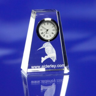 Alderley 3D Crystal Triangular Clock