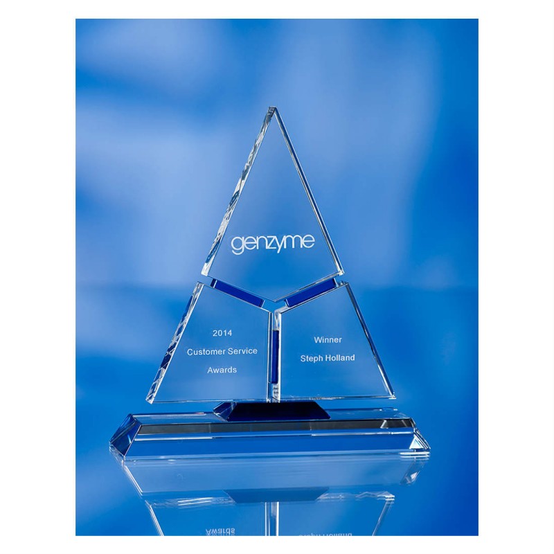 3d crystal pyramid Genzyme