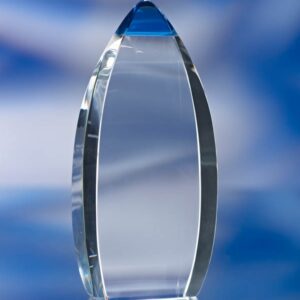 BLUE TIP GLASS AWARD TROPHY