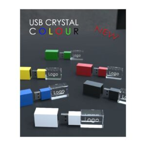 Coloured crystal USB sticks