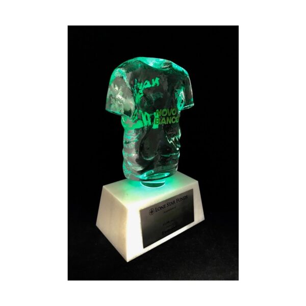 Crystal with LED lights