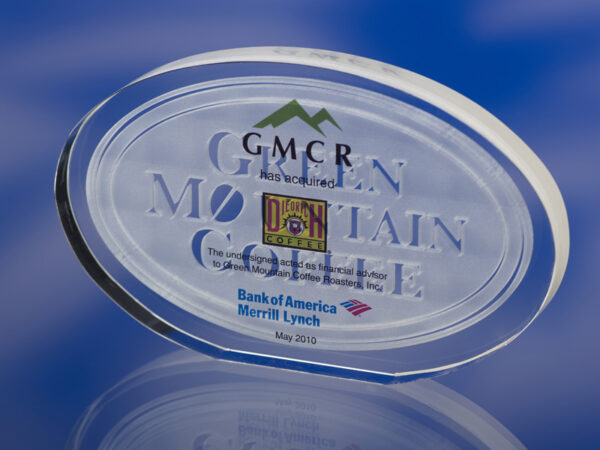 GLASS AWARD TROPHY