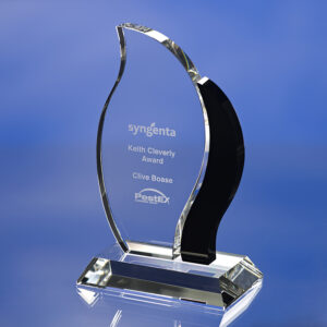 GLASS FLAME AWARD TROPHY