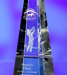 OBELISK GLASS AWARD TROPHY