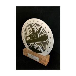 Profile cut aluminium award