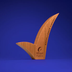 Real Wood Block Award wood only complex standard shapes 2