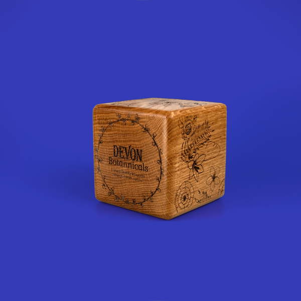 Real Wood Cube Award rounded or bevelled edges
