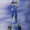 SPINNING GLOBE GLASS AWARD TROPHY